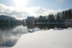 Foot of snow on the barrage