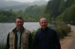 Russell and Stuart getting set up for the weeks fishing